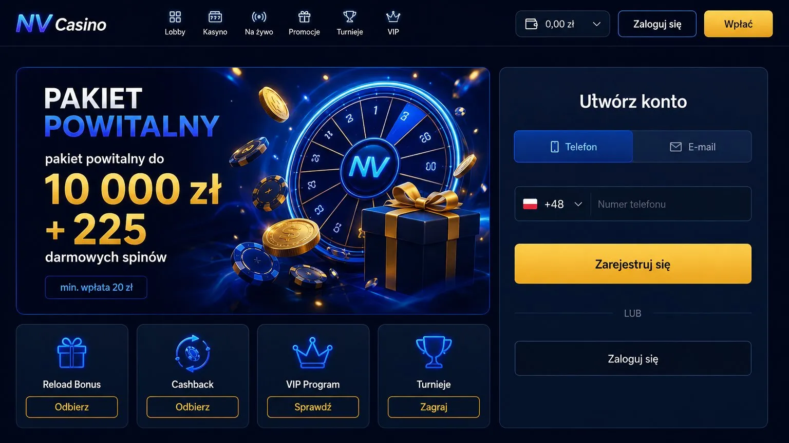Metody płatności NV Casino